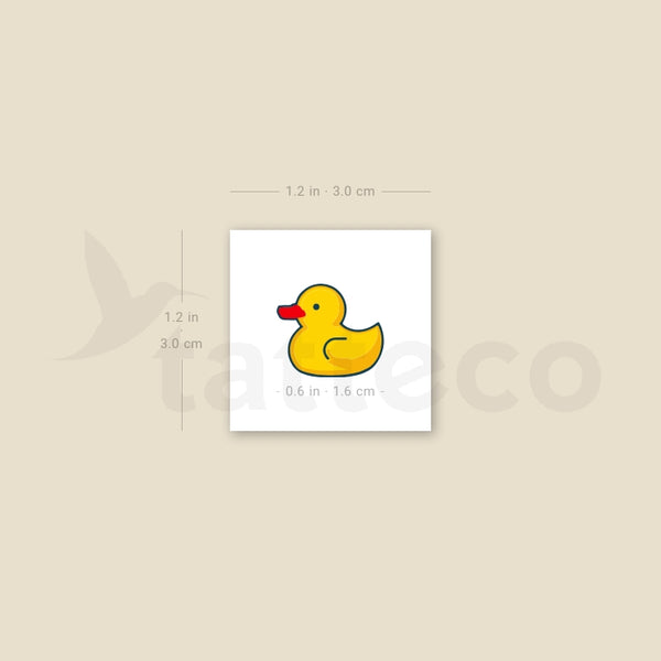 Rubber Duck Temporary Tattoo - Set of 3