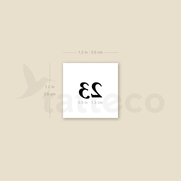 23 Temporary Tattoo - Set of 3
