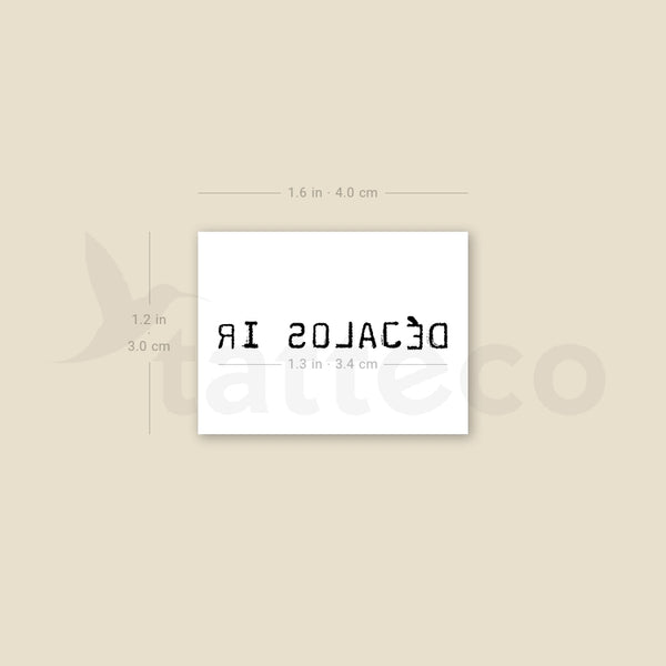 Uppercase Déjalos Ir Temporary Tattoo - Set of 3