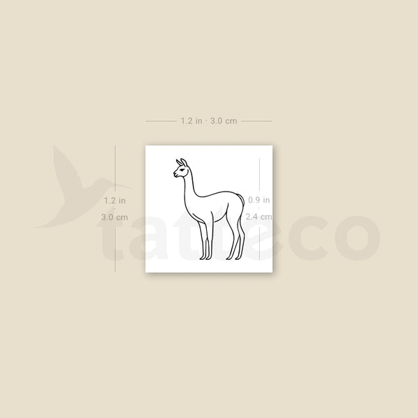 Vicuña Temporary Tattoo - Set of 3