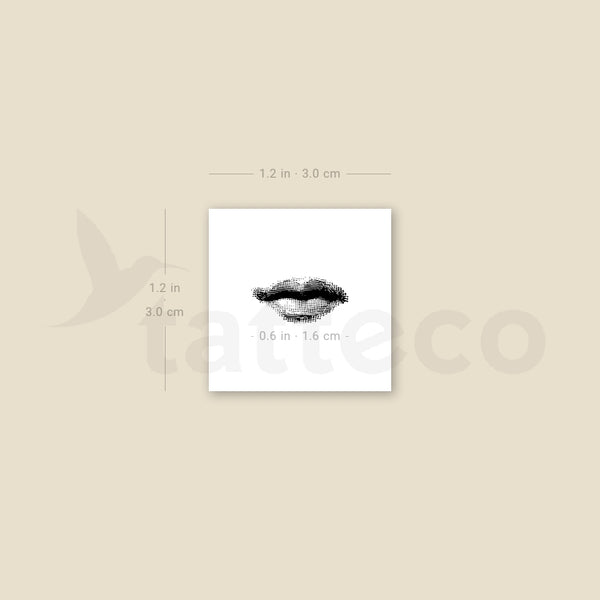 Mouth Temporary Tattoo - Set of 3