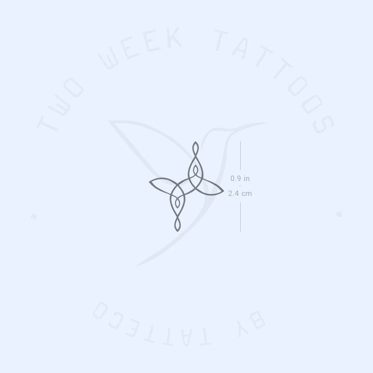 Asymmetrical Family Symbol Semi-Permanent Tattoo - Set of 2