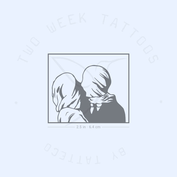 Lovers Magritte Semi-Permanent Tattoo - Set of 2