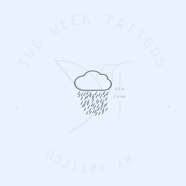 Rain Semi-Permanent Tattoo - Set of 2