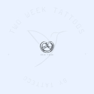 Little Pretzel Semi-Permanent Tattoo - Set of 2