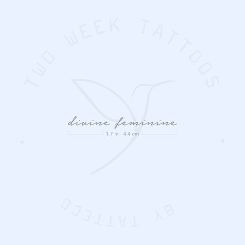 Divine Feminine Semi-Permanent Tattoo - Set of 2