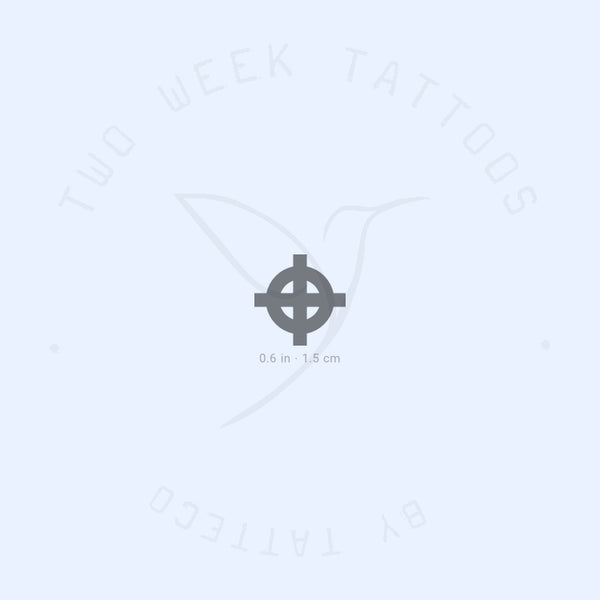 Celtic Wheel Cross Semi-Permanent Tattoo - Set of 2