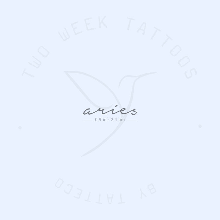 Aries Semi-Permanent Tattoo - Set of 2