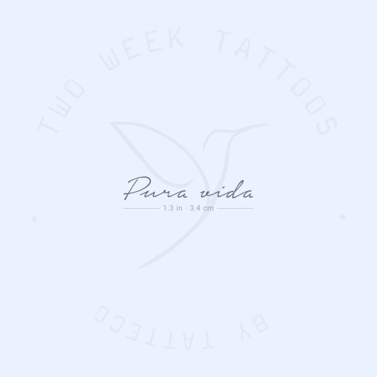 Pura Vida Semi-Permanent Tattoo - Set of 2