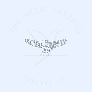 Eagle Semi-Permanent Tattoo - Set of 2