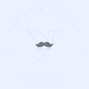 Moustache Semi-Permanent Tattoo - Set of 2