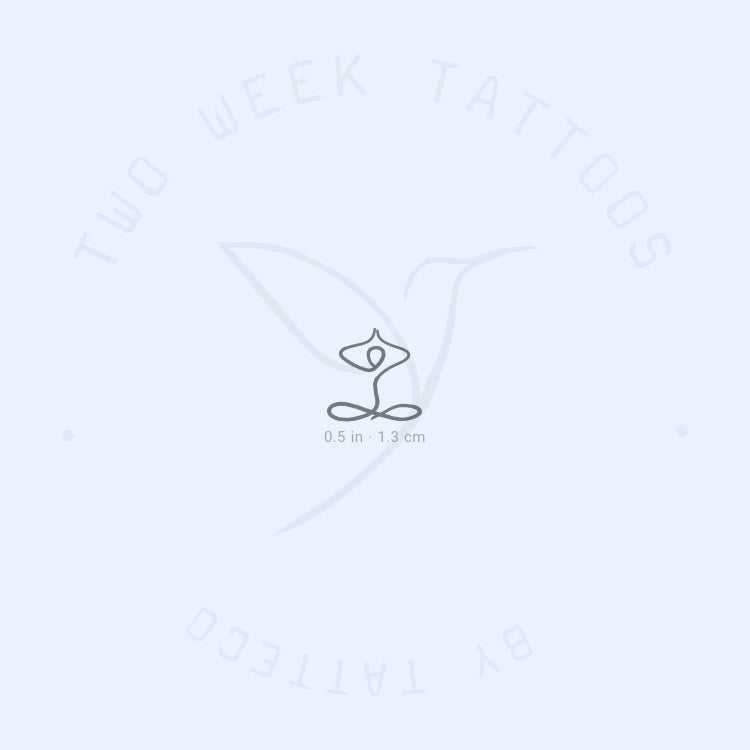 Minimalist Yogi Semi-Permanent Tattoo - Set of 2