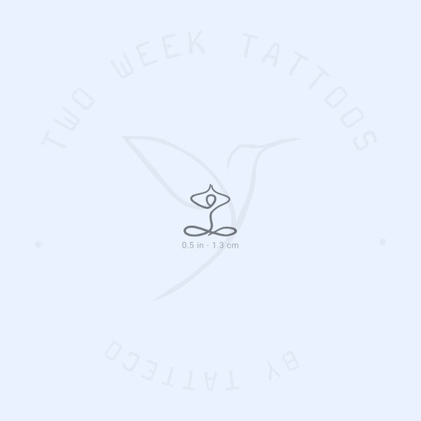 Minimalist Yogi Semi-Permanent Tattoo - Set of 2