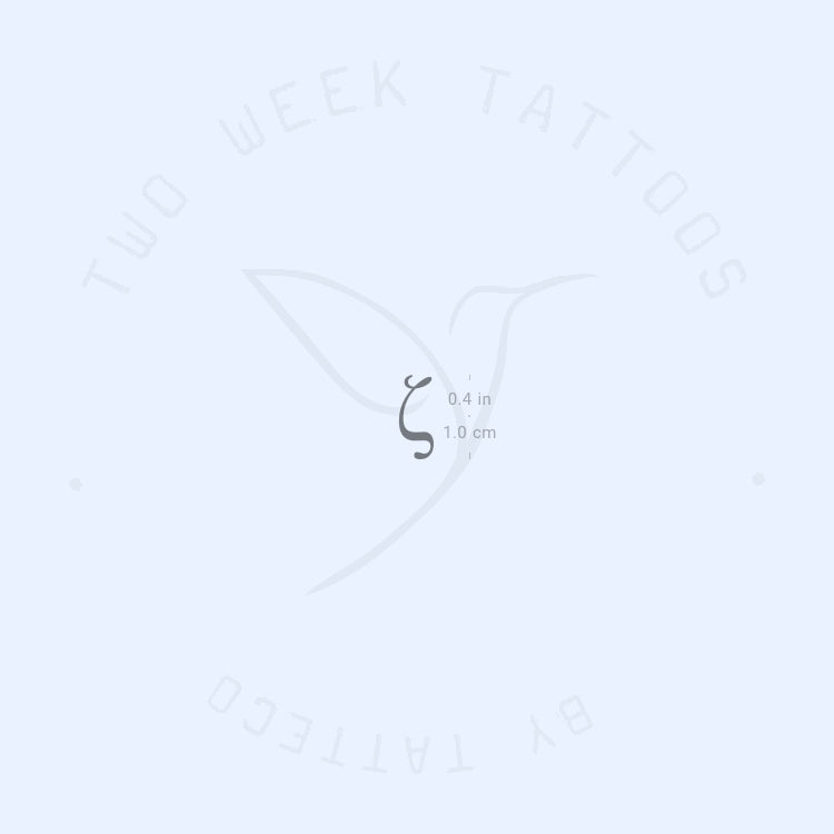 Zeta ζ Semi-Permanent Tattoo - Set of 2