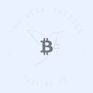 Bitcoin Semi-Permanent Tattoo - Set of 2