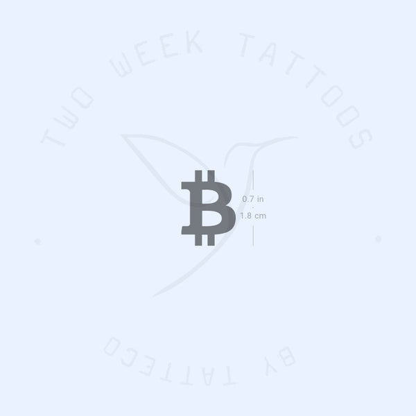 Bitcoin Semi-Permanent Tattoo - Set of 2