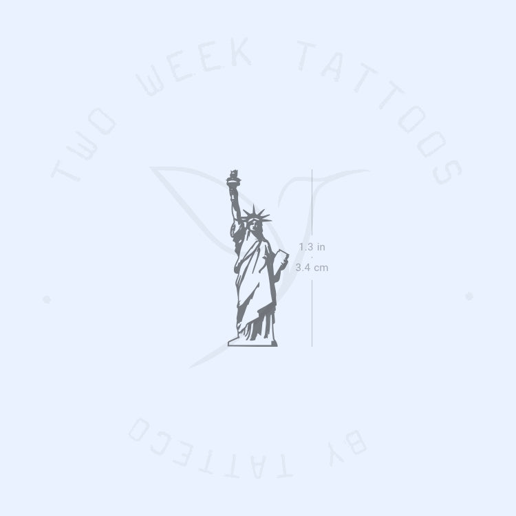 Statue Of Liberty Semi-Permanent Tattoo - Set of 2