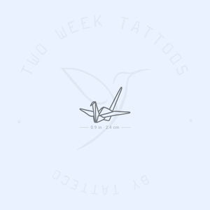 Origami Crane Semi-Permanent Tattoo - Set of 2