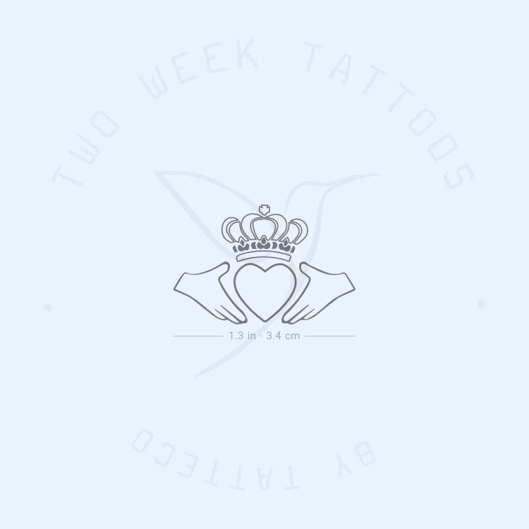 Claddagh Semi-Permanent Tattoo - Set of 2