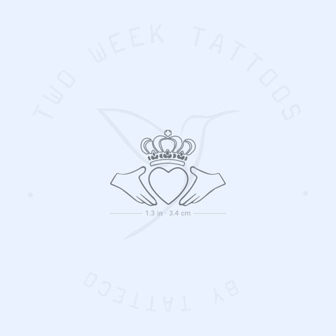 Claddagh Semi-Permanent Tattoo - Set of 2