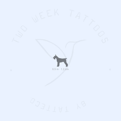 Smal Schnauzer Semi-Permanent Tattoo - Set of 2