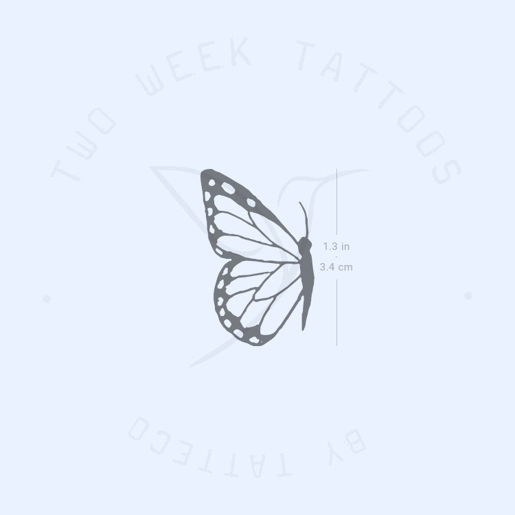 Butterfly (Left) Semi-Permanent Tattoo - Set of 2