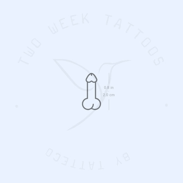 Penis Semi-Permanent Tattoo - Set of 2