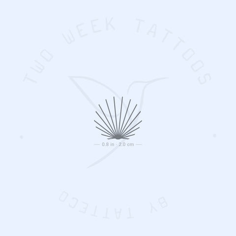 Minimalist Shell Semi-Permanent Tattoo - Set of 2