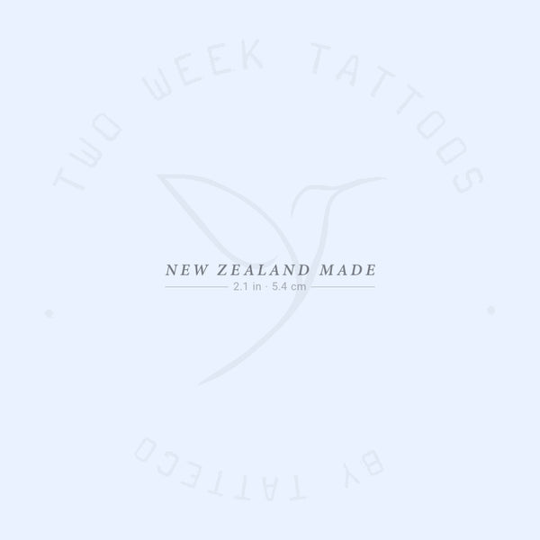 New Zealand Made Semi-Permanent Tattoo - Set of 2