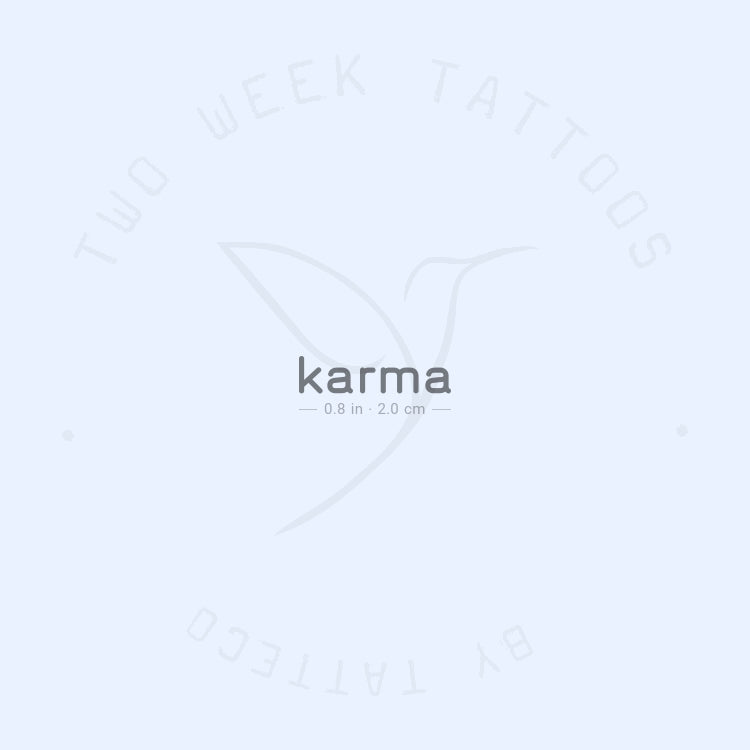 Small Karma Semi-Permanent Tattoo - Set of 2