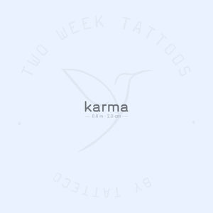 Small Karma Semi-Permanent Tattoo - Set of 2