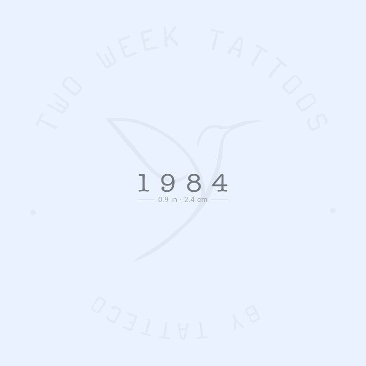 1984 Semi-Permanent Tattoo - Set of 2