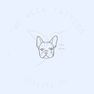 French Bulldog Semi-Permanent Tattoo - Set of 2