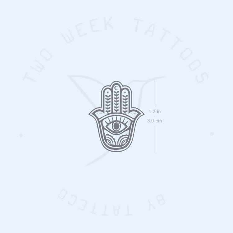 Hamsa Semi-Permanent Tattoo - Set of 2