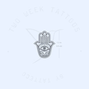 Hamsa Semi-Permanent Tattoo - Set of 2