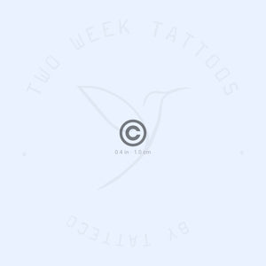 Copyright Symbol Semi-Permanent Tattoo - Set of 2