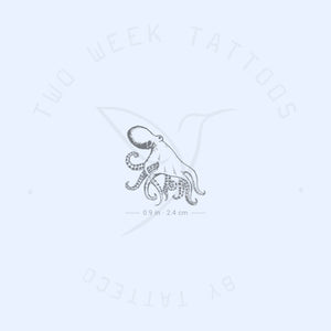 Octopus Semi-Permanent Tattoo - Set of 2