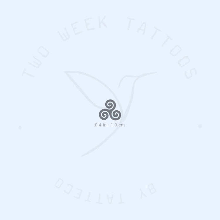 Small Triskelion Semi-Permanent Tattoo - Set of 2