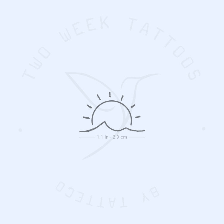 Sun And Sea Semi-Permanent Tattoo - Set of 2