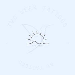 Sun And Sea Semi-Permanent Tattoo - Set of 2