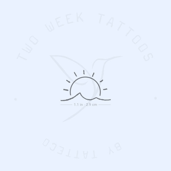 Sun And Sea Semi-Permanent Tattoo - Set of 2