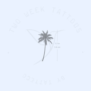 Small Palm Tree Semi-Permanent Tattoo - Set of 2