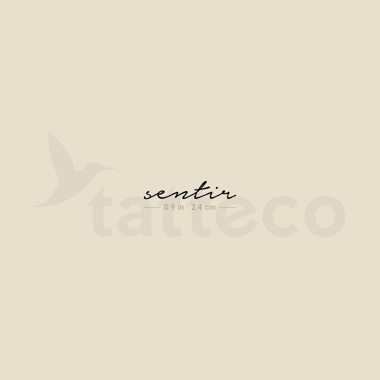 Sentir Temporary Tattoo - Set of 3