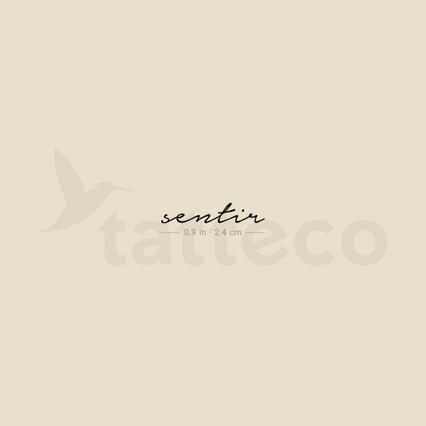 Sentir Temporary Tattoo - Set of 3