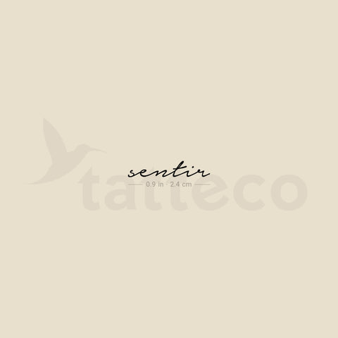 Sentir Temporary Tattoo - Set of 3