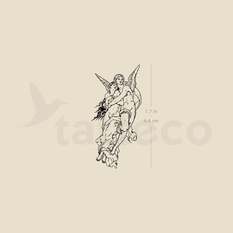 The Abduction Of Psyche Temporary Tattoo - Set of 3