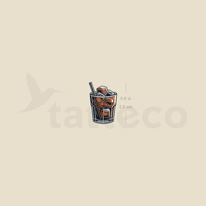 Little Iced Coffee Temporary Tattoo - Set of 3