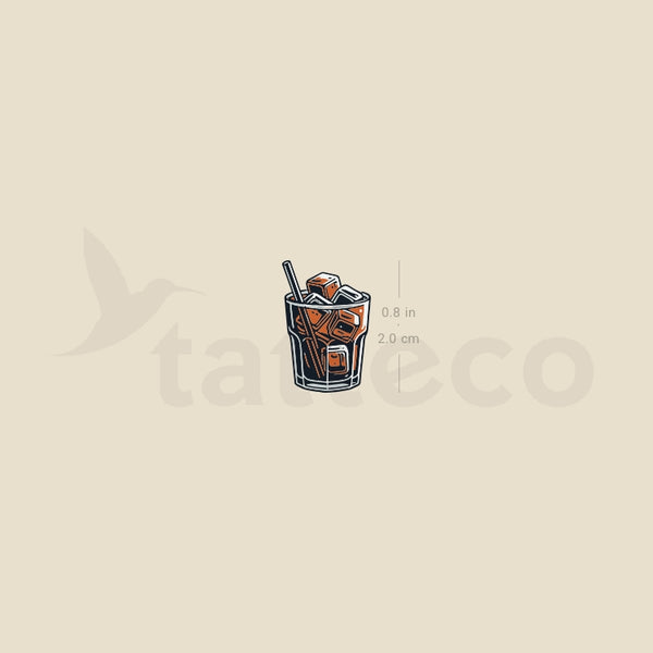 Little Iced Coffee Temporary Tattoo - Set of 3