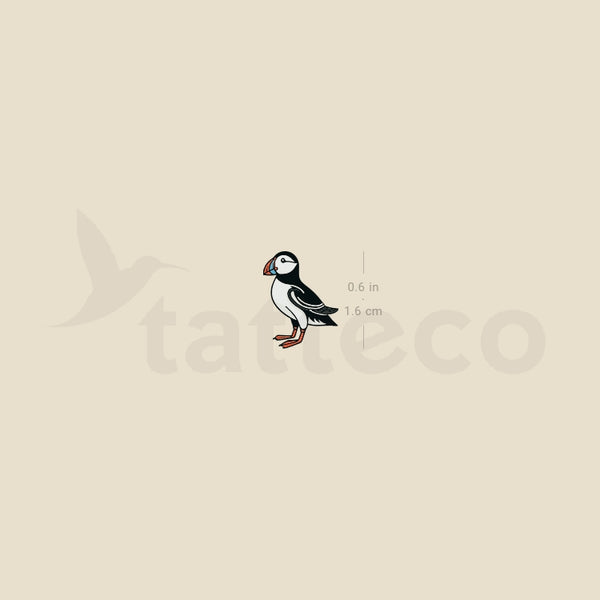 Little Puffin Temporary Tattoo - Set of 3