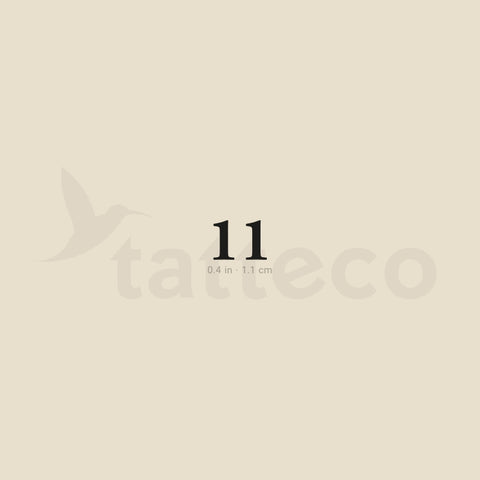 11 Temporary Tattoo - Set of 3